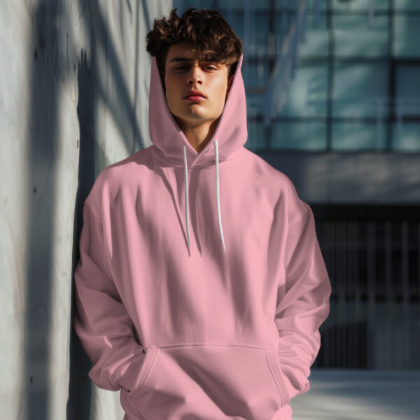 Men's Oversized Hoodie Light Pink