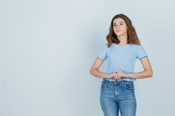 Women Crop Top SkyBlue